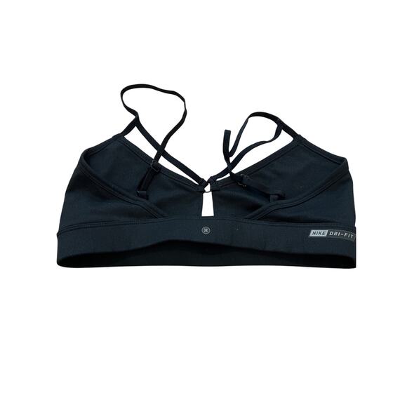 Hurley Dri Fit Black Strappy Sports Bra Bralette Size Small Adjustable Soft - Picture 1 of 4